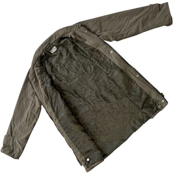 Gabriella Vicenza (Italy) Quilted Collar Military Jacket Army (Pas De Calais) LG - Picture 2 of 7